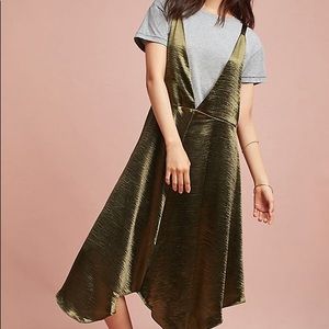 Anthropologie tee layer slip dress